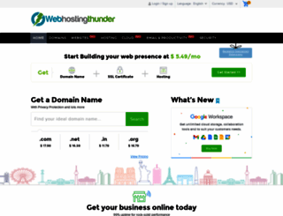 webhostingthunder.com screenshot