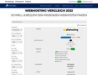 webhostingvergleich24.com screenshot