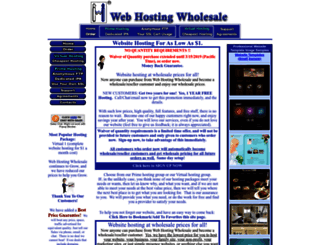 webhostingwholesale.com screenshot