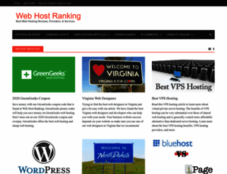 webhostranking.com screenshot