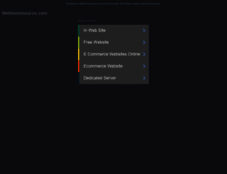 webhostresource.com screenshot