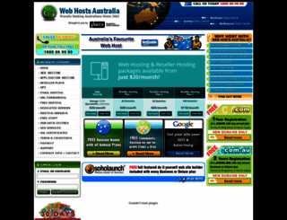 webhostsaustralia.com.au screenshot