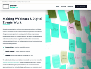 webinarexperts.com screenshot
