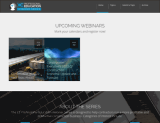 webinars.constructionexec.com screenshot