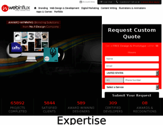webinflux.com screenshot