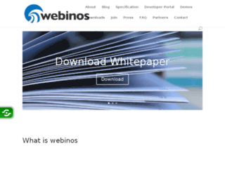 webinos.org screenshot