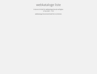 webkataloge-liste.de screenshot