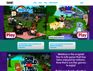 webkinz.com screenshot