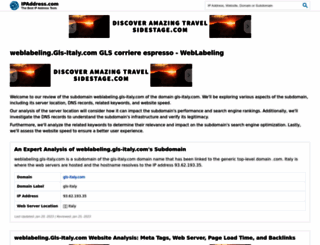 weblabeling.gls-italy.com.ipaddress.com screenshot