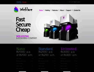 weblare.com screenshot