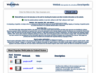 weblinkpedia.com screenshot