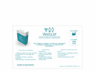 weblist.fr screenshot