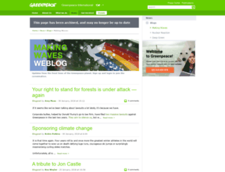 weblog.greenpeace.org screenshot