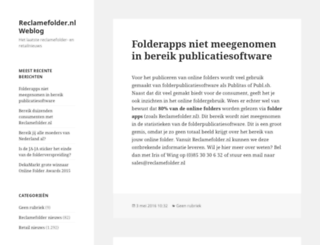 weblog.reclamefolder.nl screenshot