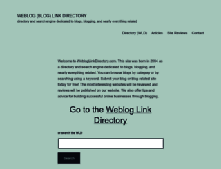 webloglinkdirectory.com screenshot