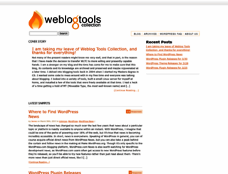 weblogtoolscollection.com screenshot