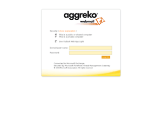 webmail.aggreko.com screenshot