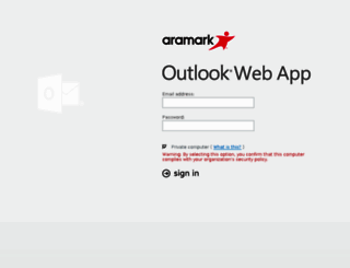 webmail.aramark.com screenshot