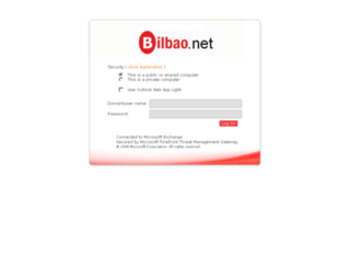 webmail.bilbao.net screenshot