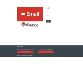 webmail.blackfoot.net screenshot