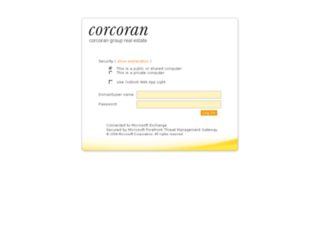 webmail.corcoran.com screenshot