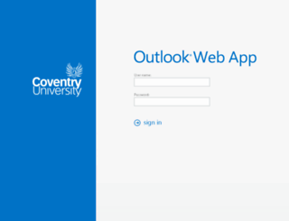 webmail.coventry.ac.uk screenshot