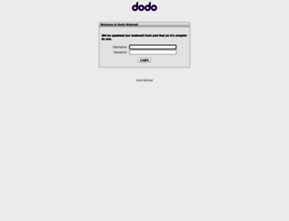 webmail.dodo.com.au screenshot