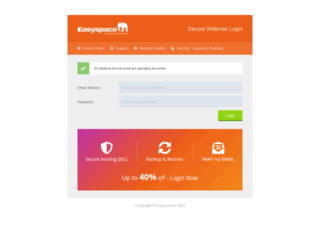 webmail.easyspace.com screenshot