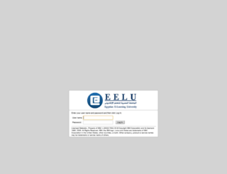 webmail.eelu.edu.eg screenshot