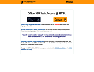 webmail.etsu.edu screenshot