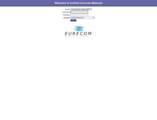 webmail.eurecom.fr screenshot