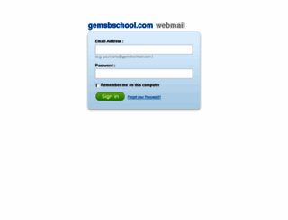 webmail.gemsbschool.com screenshot