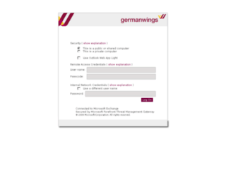webmail.germanwings.com screenshot