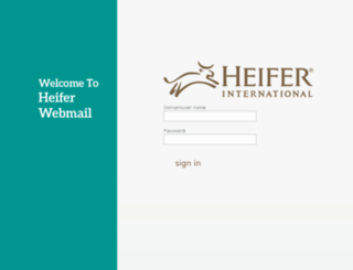 webmail.heifer.org screenshot