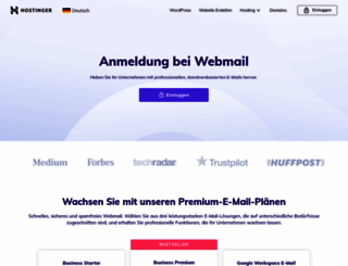 webmail.hostinger.de screenshot