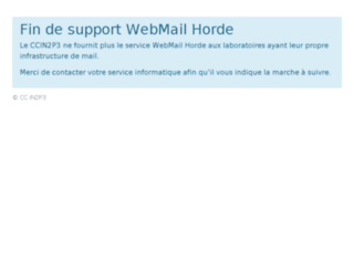 webmail.in2p3.fr screenshot