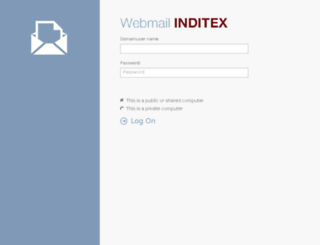 webmail.inditex.com screenshot