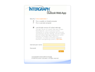 webmail.intergraph.nl screenshot