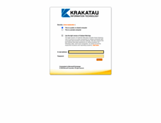 webmail.krakatau-it.co.id screenshot