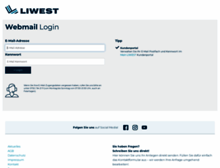 webmail.liwest.at screenshot