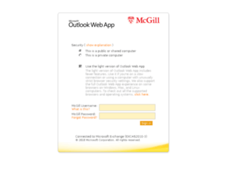 webmail.mcgill.ca screenshot