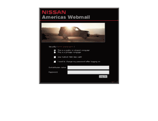 webmail.na.nissan.biz screenshot
