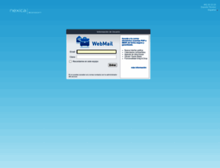 webmail.nexica.com screenshot