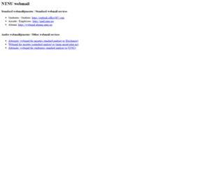 webmail.ntnu.no screenshot