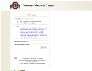 webmail.osumc.edu screenshot