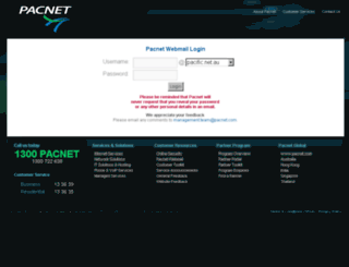 webmail.pacific.net.au screenshot
