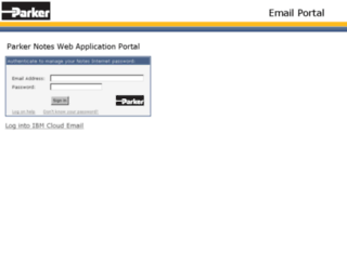 webmail.parker.com screenshot