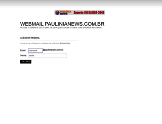 webmail.paulinianews.com.br screenshot