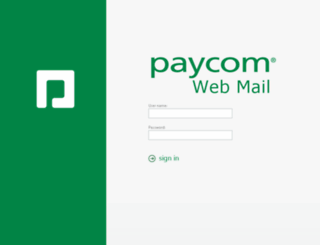 webmail.paycomonline.com screenshot