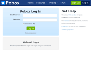 webmail.pobox.com screenshot